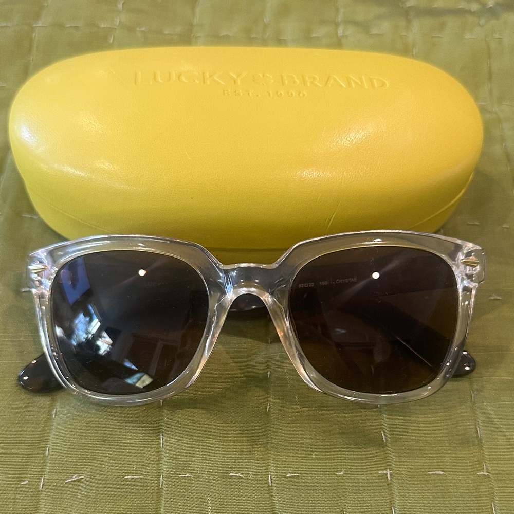 Lucky Brand Clear and Tortoise Shell Sunglasses